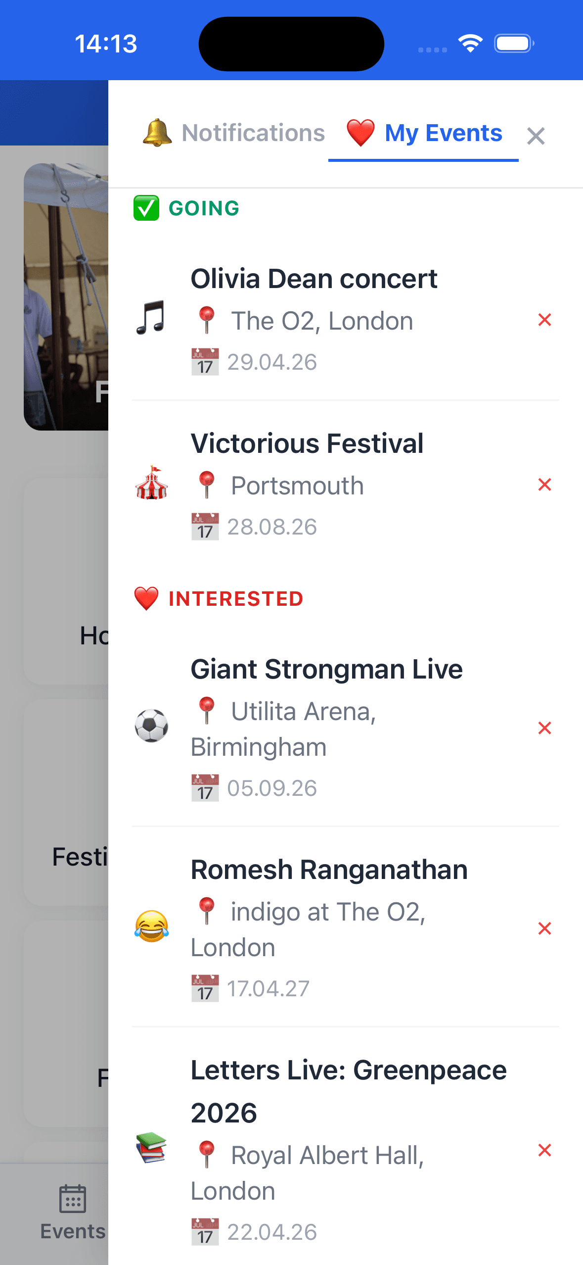 My Events