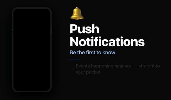 PI Events App - Push notifications