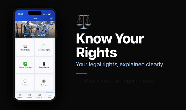 PI Events App - Know your rights