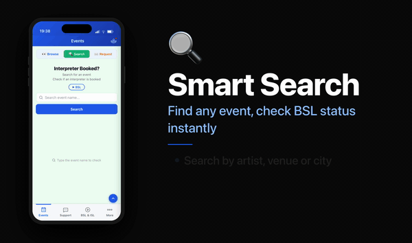 PI Events App - Smart search